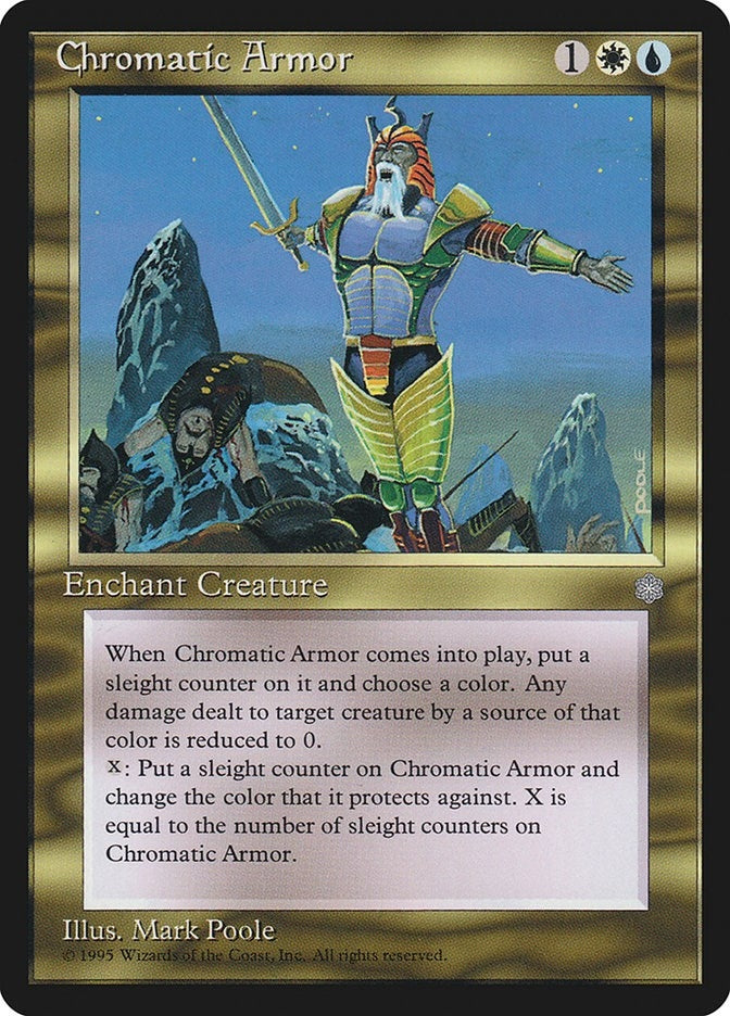 Image for Chromatic Armor - Magic: The Gathering