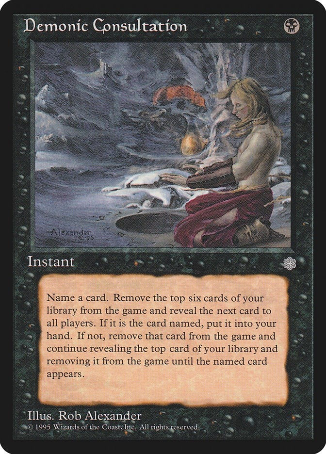 Image for Demonic Consultation (9) - Magic: The Gathering
