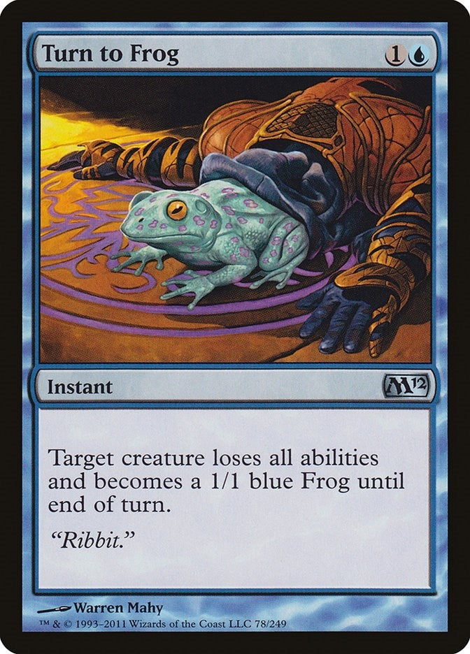 Image for Turn to Frog (78) (M12) - Magic: The Gathering