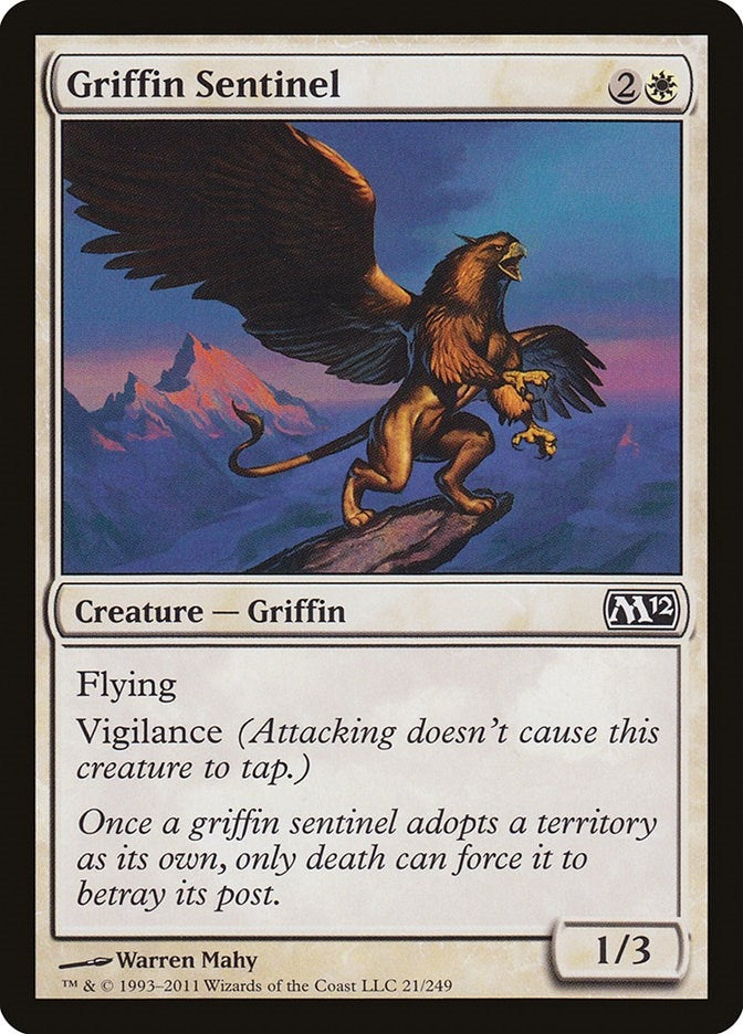 Image for Griffin Sentinel (21) (M12) - Magic: The Gathering