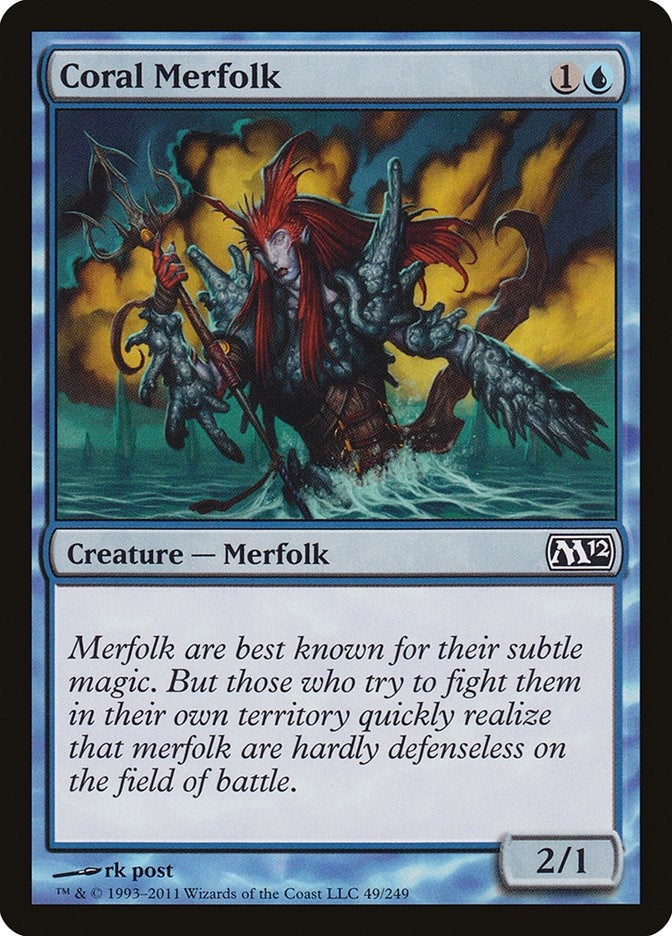 Image for Coral Merfolk (49) (M12) - Magic: The Gathering
