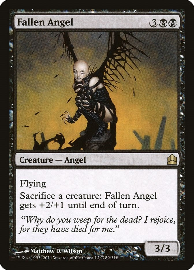 Image for Fallen Angel (82) (CMD) - Magic: The Gathering
