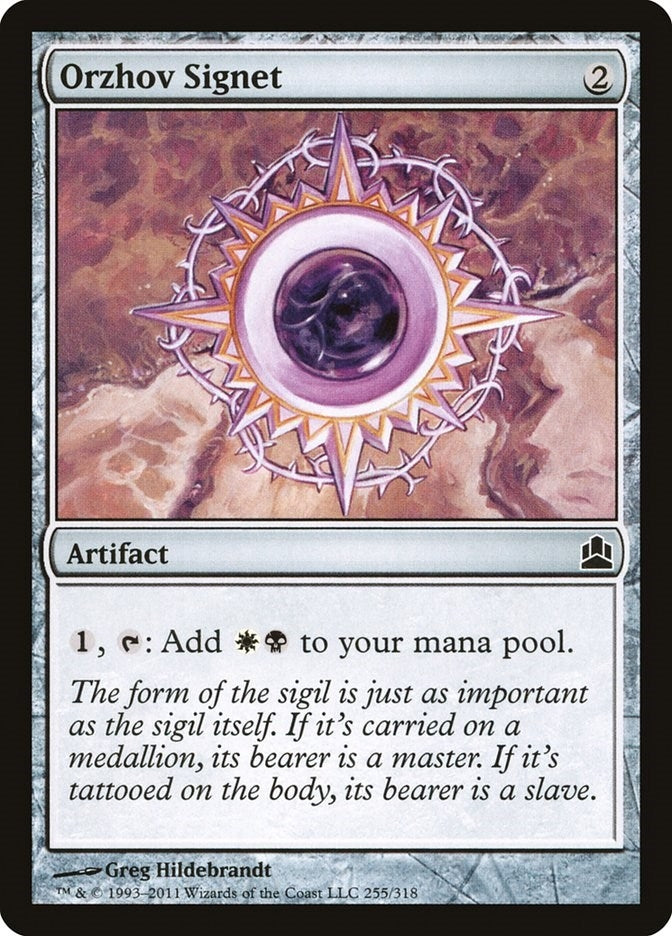 Image for Orzhov Signet (255) (CMD) - Magic: The Gathering