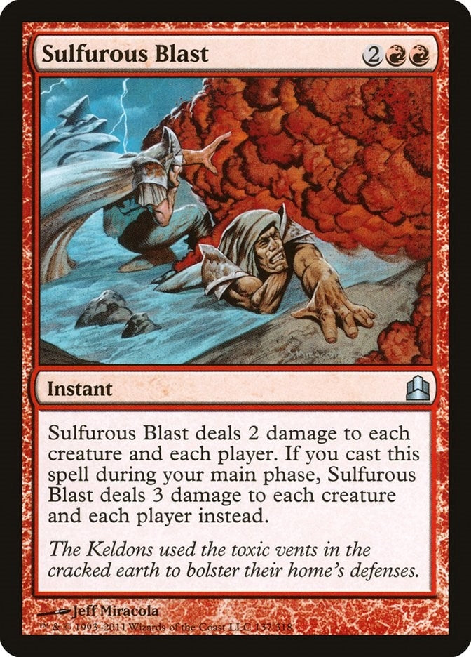 Image for Sulfurous Blast (137) (CMD) - Magic: The Gathering