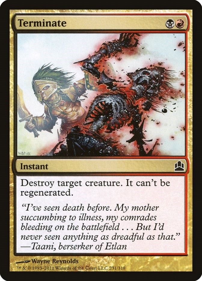 Image for Terminate (231) (CMD) - Magic: The Gathering