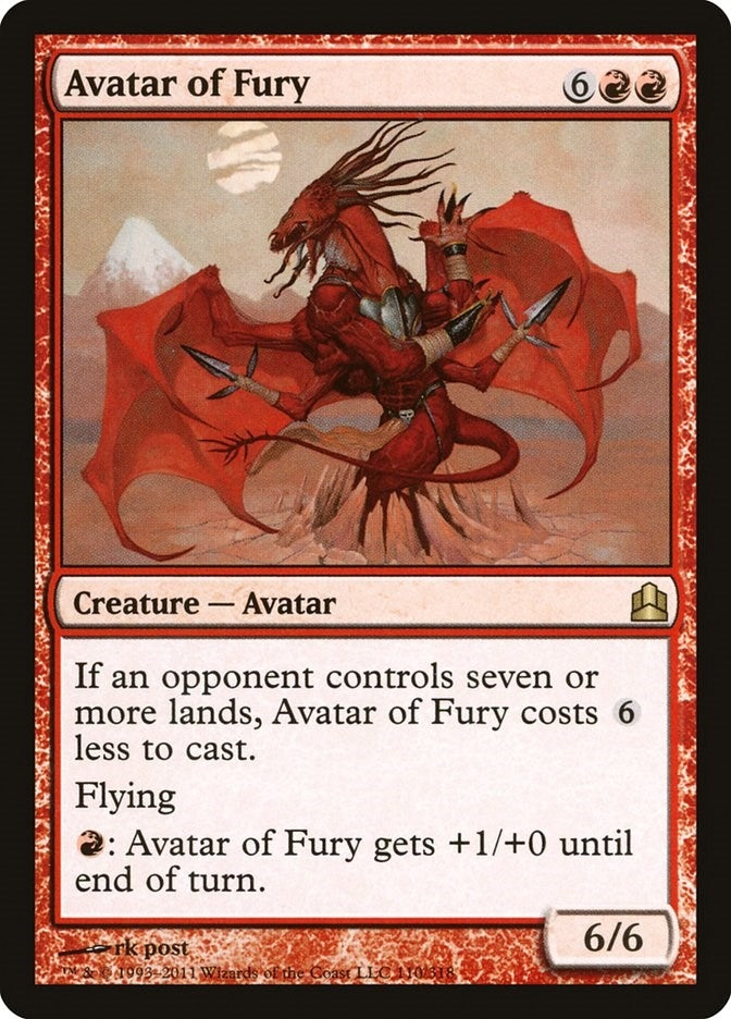 Image for Avatar of Fury (110) (CMD) - Magic: The Gathering