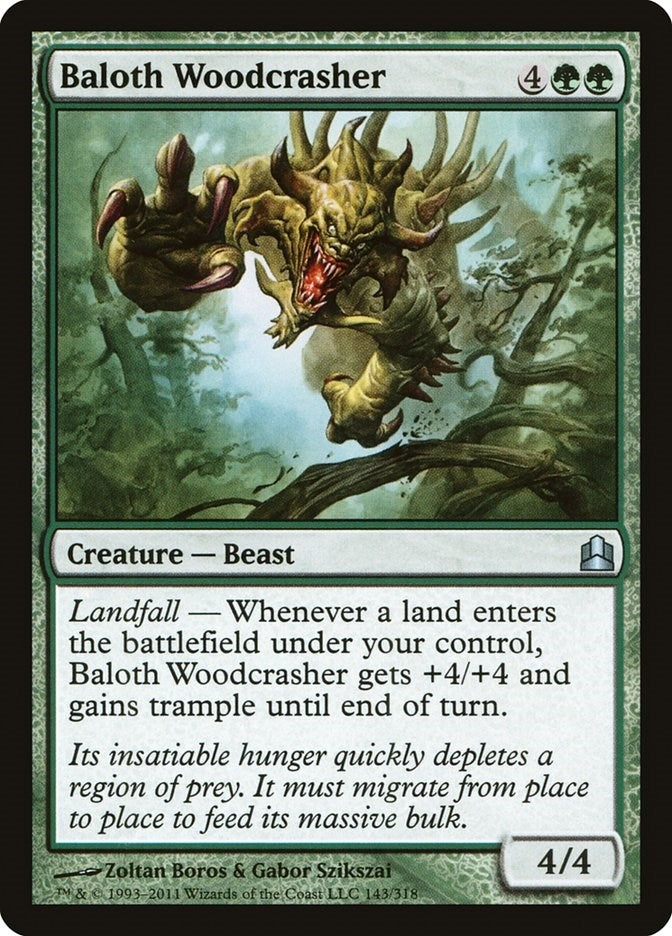 Image for Baloth Woodcrasher (143) (CMD) - Magic: The Gathering