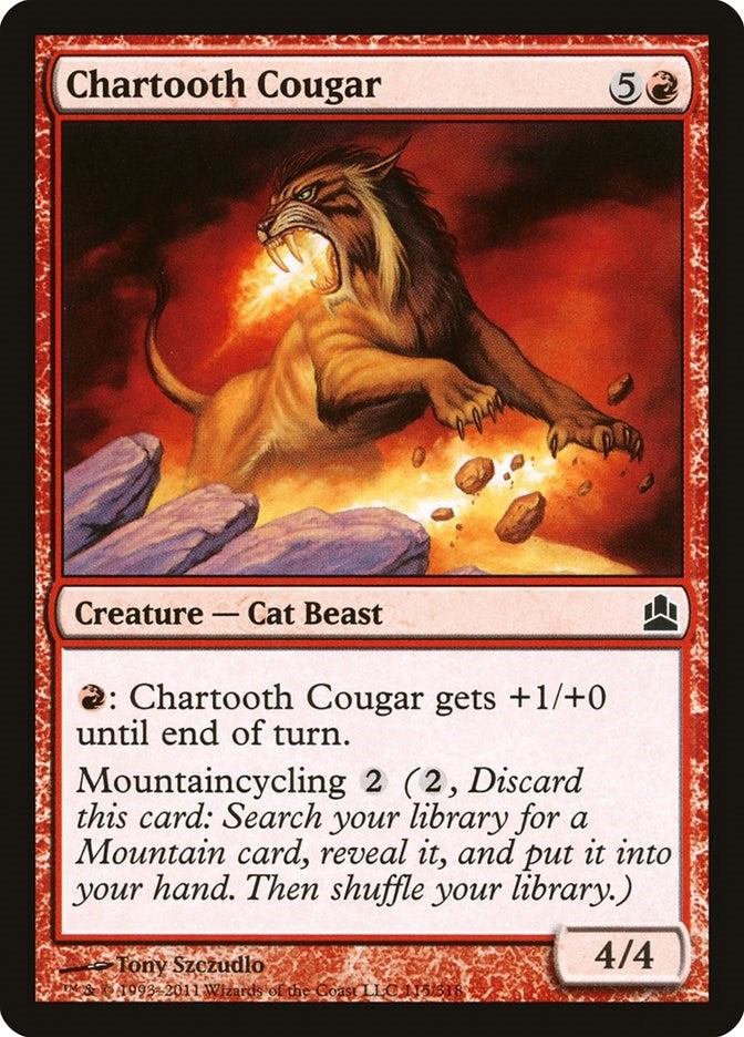 Image for Chartooth Cougar (115) (CMD) - Magic: The Gathering