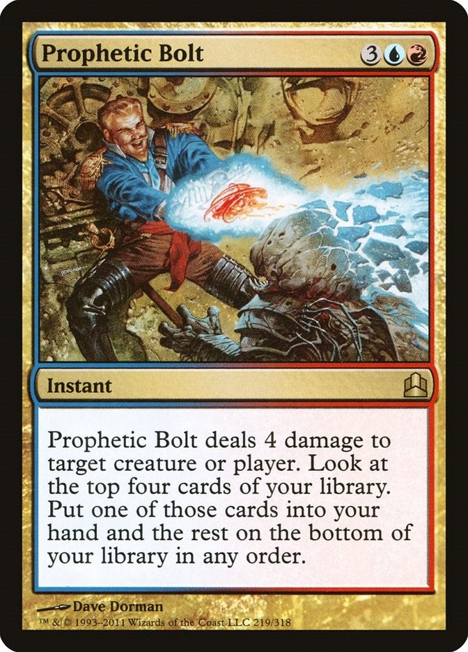 Image for Prophetic Bolt (219) (CMD) - Magic: The Gathering