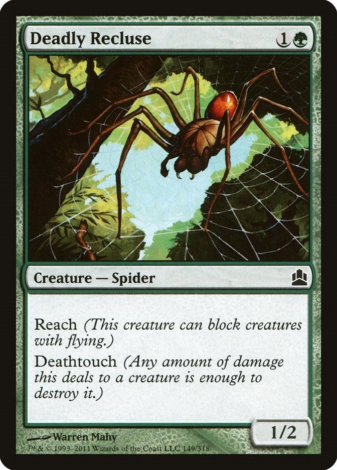 Image for Deadly Recluse (149) (CMD) - Magic: The Gathering