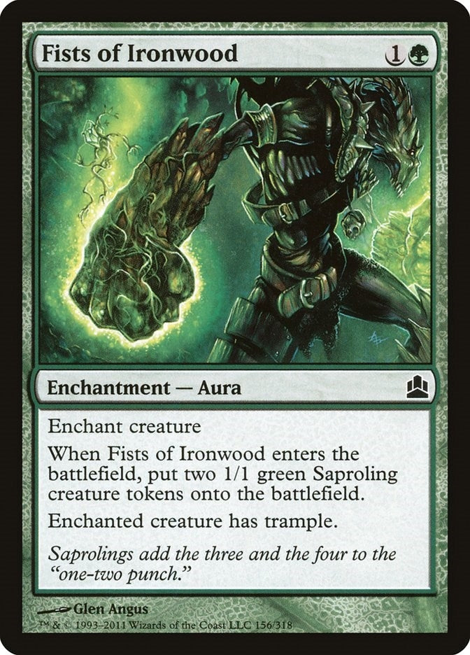 Image for Fists of Ironwood (156) (CMD) - Magic: The Gathering