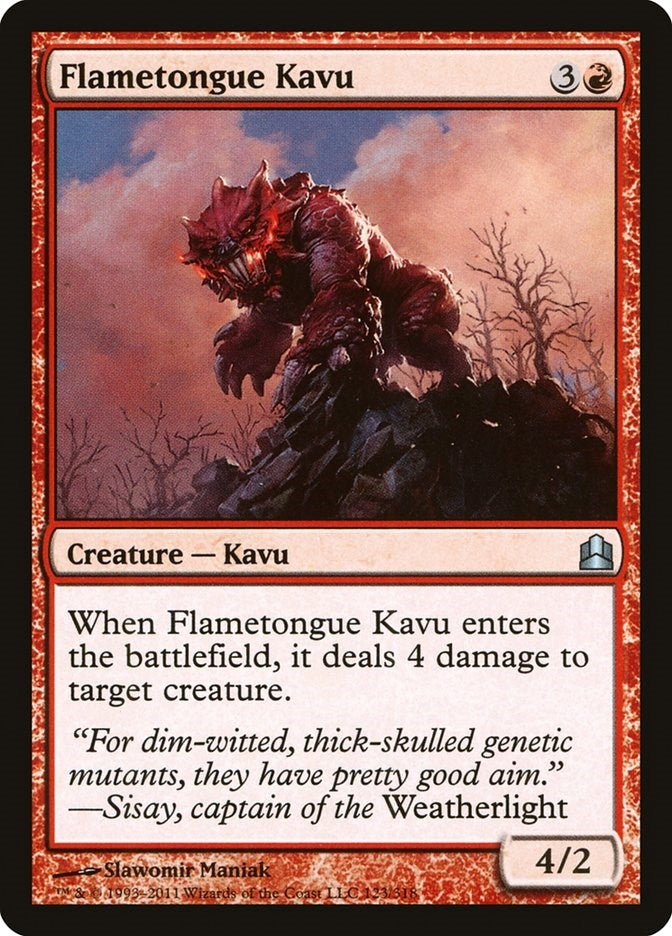 Image for Flametongue Kavu (123) (CMD) - Magic: The Gathering