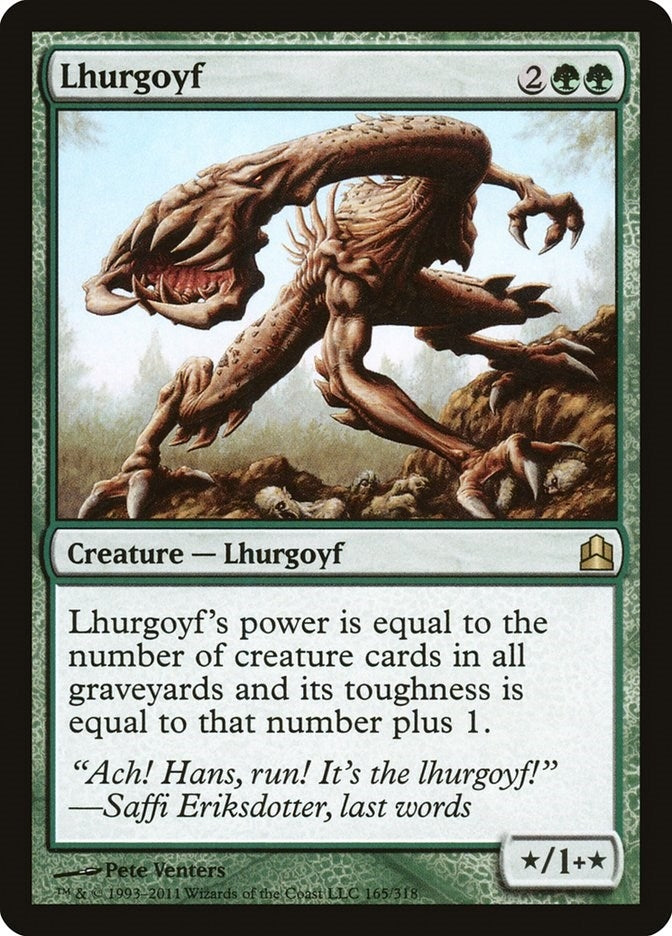 Image for Lhurgoyf (165) (CMD) - Magic: The Gathering