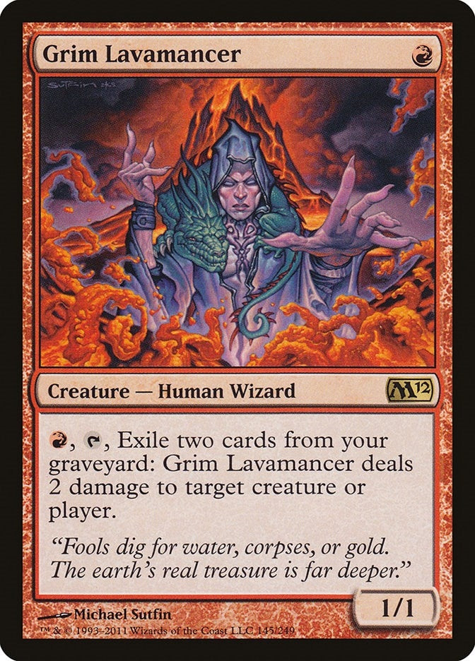 Image for Grim Lavamancer (145) (M12) - Magic: The Gathering