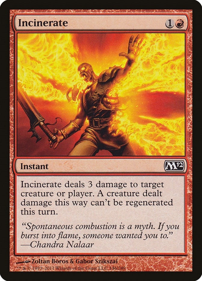Image for Incinerate (146) (M12) - Magic: The Gathering