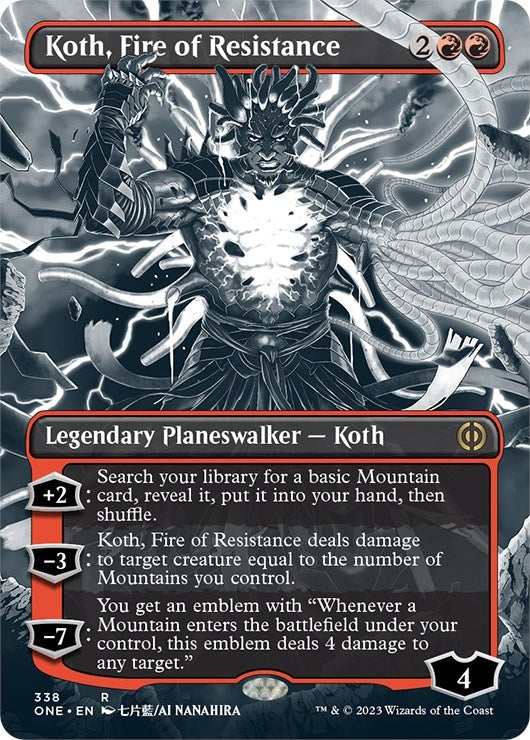 Image for Koth, Fire of Resistance (Borderless) (338) - Magic: The Gathering
