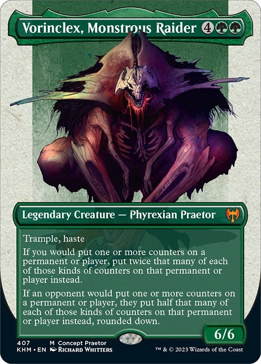 Image for Vorinclex, Monstrous Raider (Concept Praetor) (Step-and-Compleat Foil) (407) - Magic: The Gathering