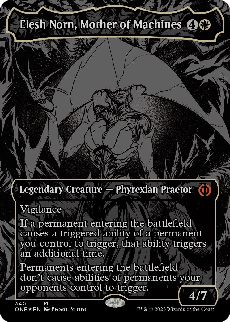 Image for Elesh Norn, Mother of Machines (Oil Slick Raised Foil) (345) - Magic: The Gathering