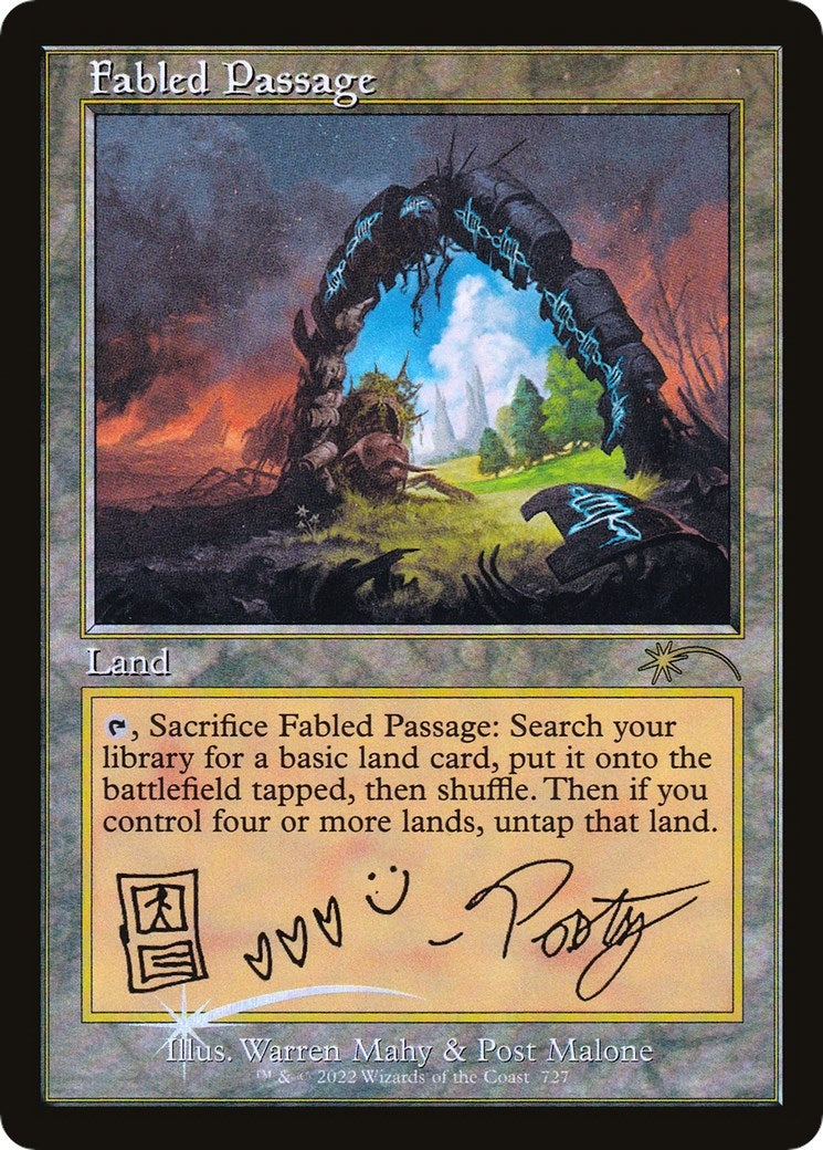 Image for Fabled Passage (Post Malone) (727) - Magic: The Gathering