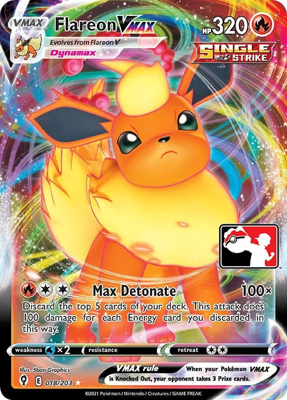 Image for Flareon VMAX (018/203) - Pokemon