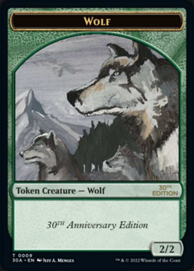 Image for Wolf Token (9) - Magic: The Gathering