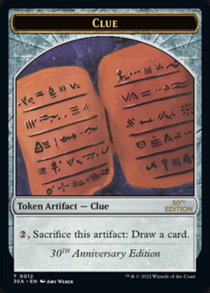 Image for Clue (0012) Token (12) - Magic: The Gathering