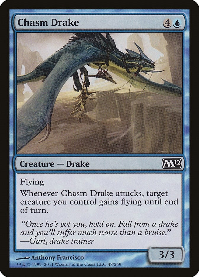 Image for Chasm Drake (48) (M12) - Magic: The Gathering