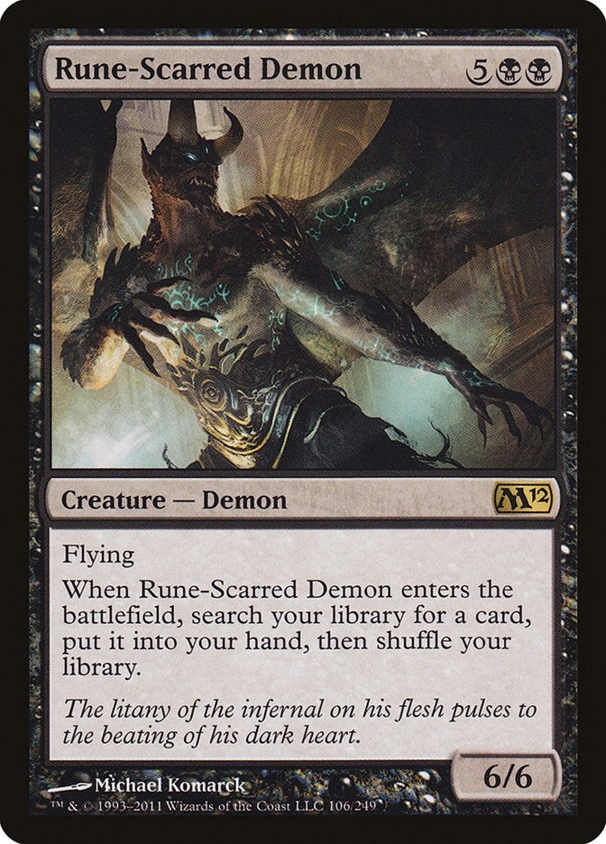 Image for Rune-Scarred Demon (106) (M12) - Magic: The Gathering