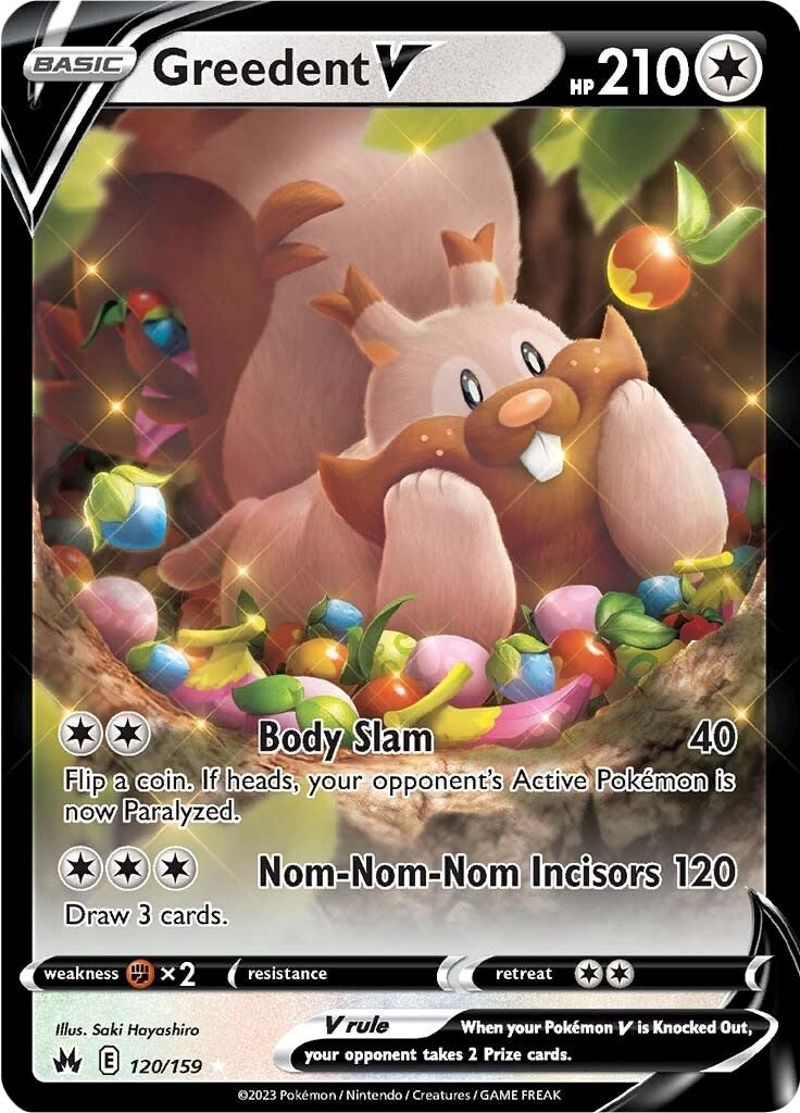 Image for Greedent V (120/159) (CRZ) - Pokemon