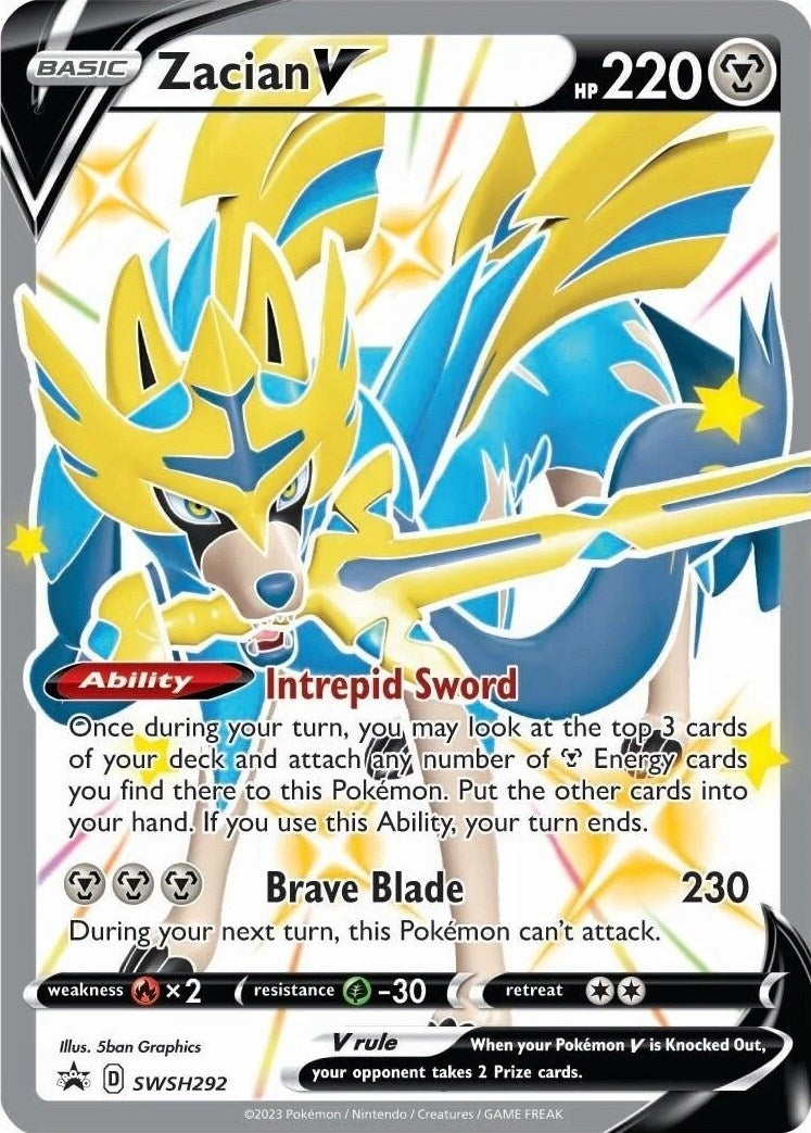 Image for Zacian V (Shiny) - SWSH292 (SWSH292) (SWSD) - Pokemon