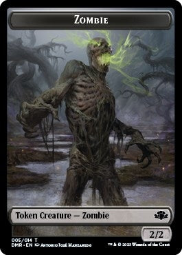 Image for Zombie // Cat (008) Double-Sided Token (5 // 8) - Magic: The Gathering