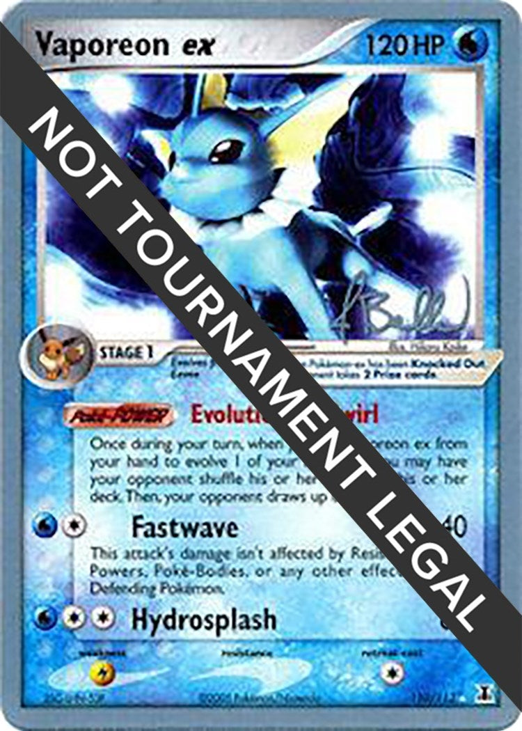 Image for Vaporeon ex - 2006 (Jimmy Ballard) (110/113) (WCD) - Pokemon