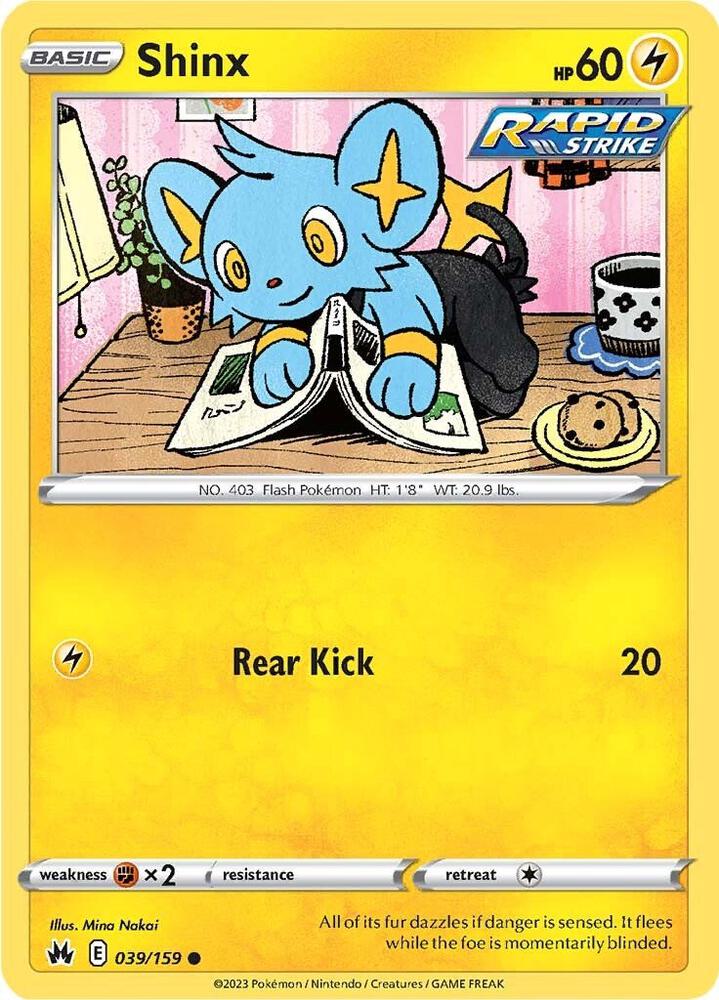 Image for Shinx (39) (039/159) (CRZ) - Pokemon