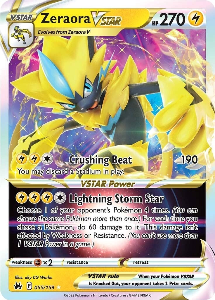 Image for Zeraora VSTAR (055/159) (CRZ) - Pokemon