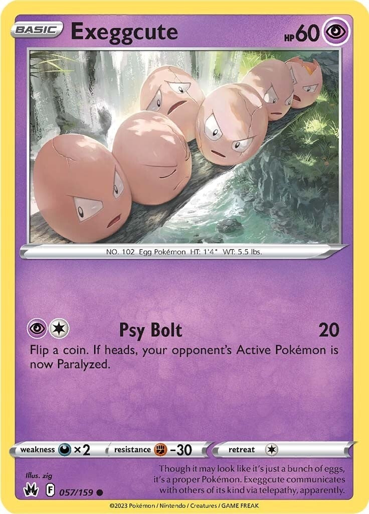 Image for Exeggcute (057/159) (CRZ) - Pokemon