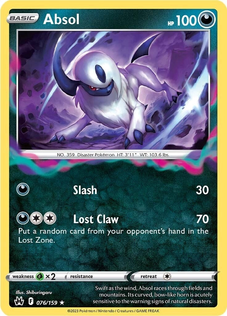 Image for Absol (076/159) (CRZ) - Pokemon
