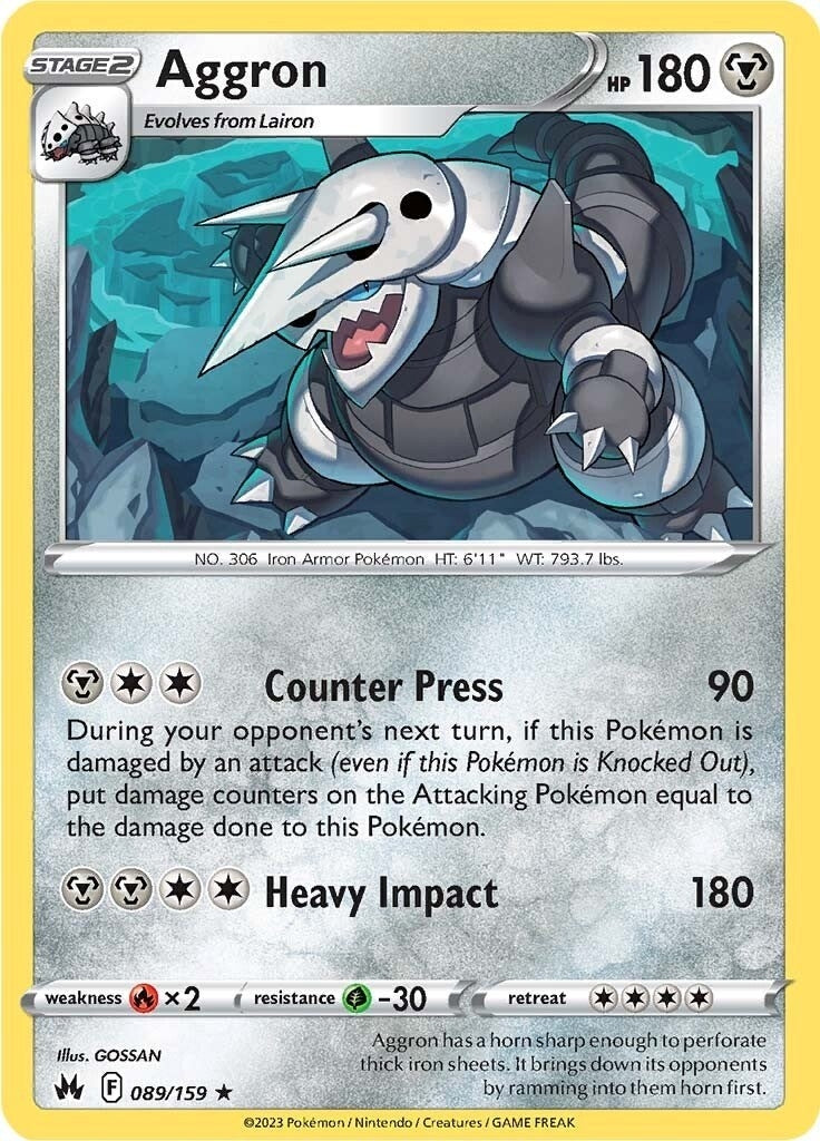 Image for Aggron (089/159) (CRZ) - Pokemon