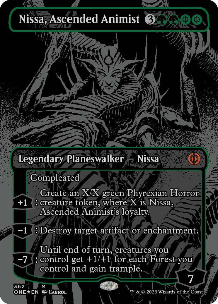 Image for Nissa, Ascended Animist (Oil Slick Raised Foil) (362) - Magic: The Gathering