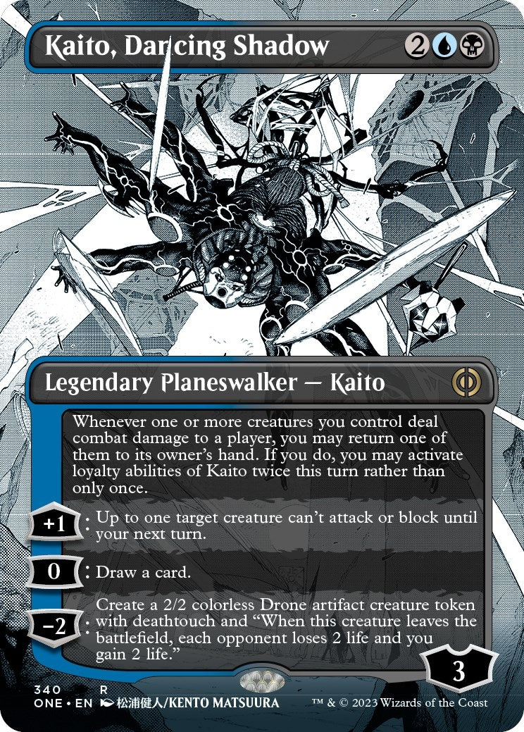 Image for Kaito, Dancing Shadow (Borderless) (340) - Magic: The Gathering