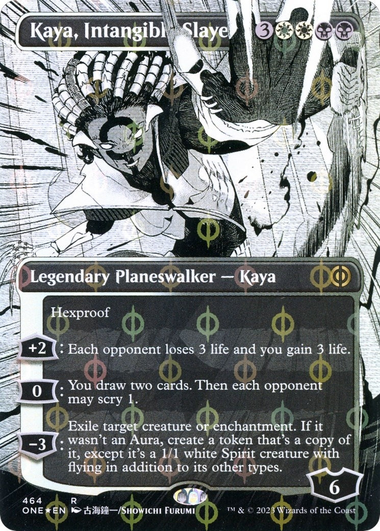 Image for Kaya, Intangible Slayer (Borderless) (Step-and-Compleat Foil) (464) - Magic: The Gathering