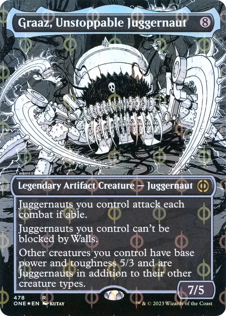 Image for Graaz, Unstoppable Juggernaut (Borderless) (Step-and-Compleat Foil) (478) - Magic: The Gathering