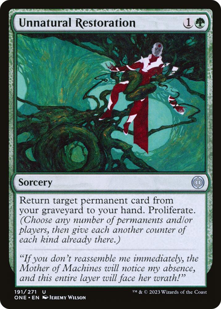 Image for Unnatural Restoration (191) - Magic: The Gathering