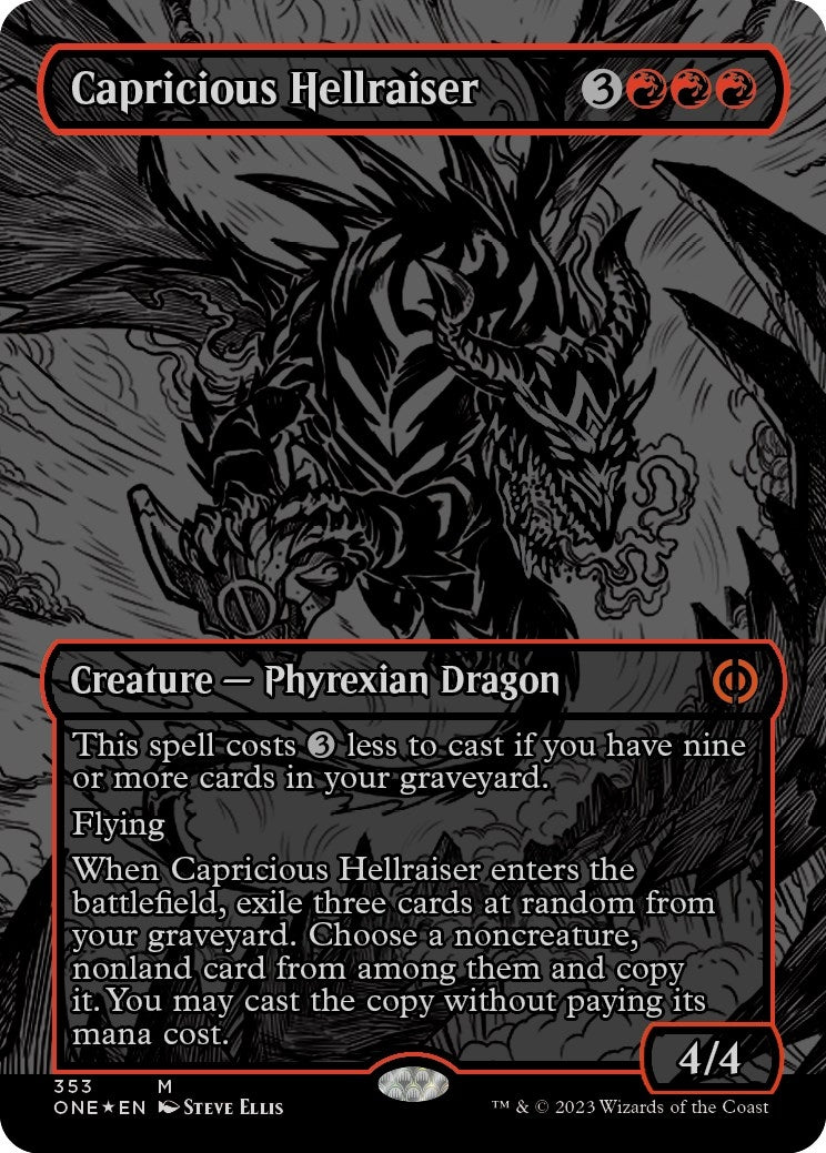 Image for Capricious Hellraiser (Oil Slick Raised Foil) (353) - Magic: The Gathering