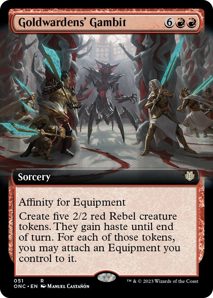 Image for Goldwardens' Gambit (Extended Art) (51) (ONC) - Magic: The Gathering