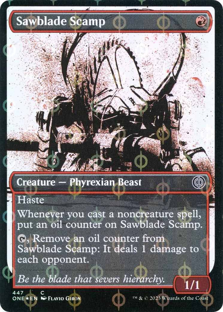 Image for Sawblade Scamp (Showcase) (Step-and-Compleat Foil) (447) - Magic: The Gathering