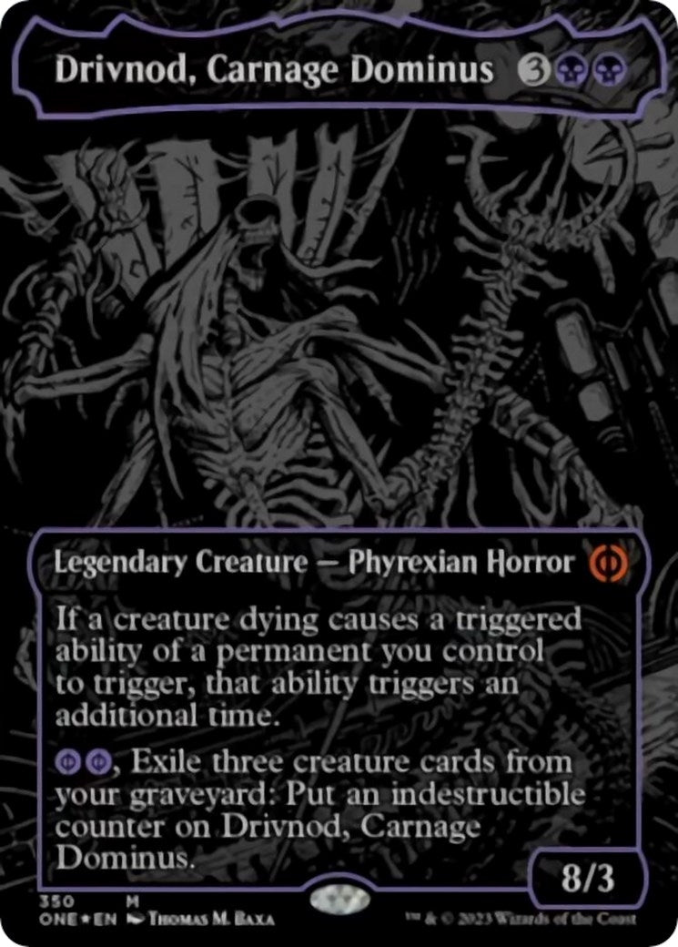 Image for Drivnod, Carnage Dominus (Oil Slick Raised Foil) (350) - Magic: The Gathering