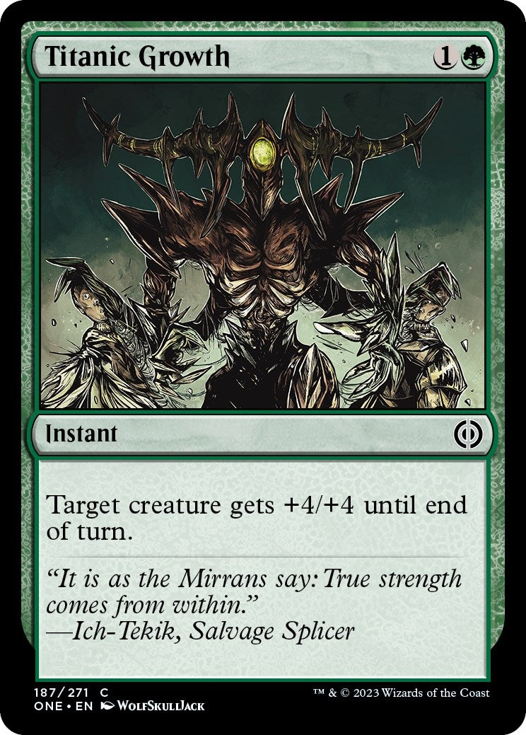 Image for Titanic Growth (187) - Magic: The Gathering