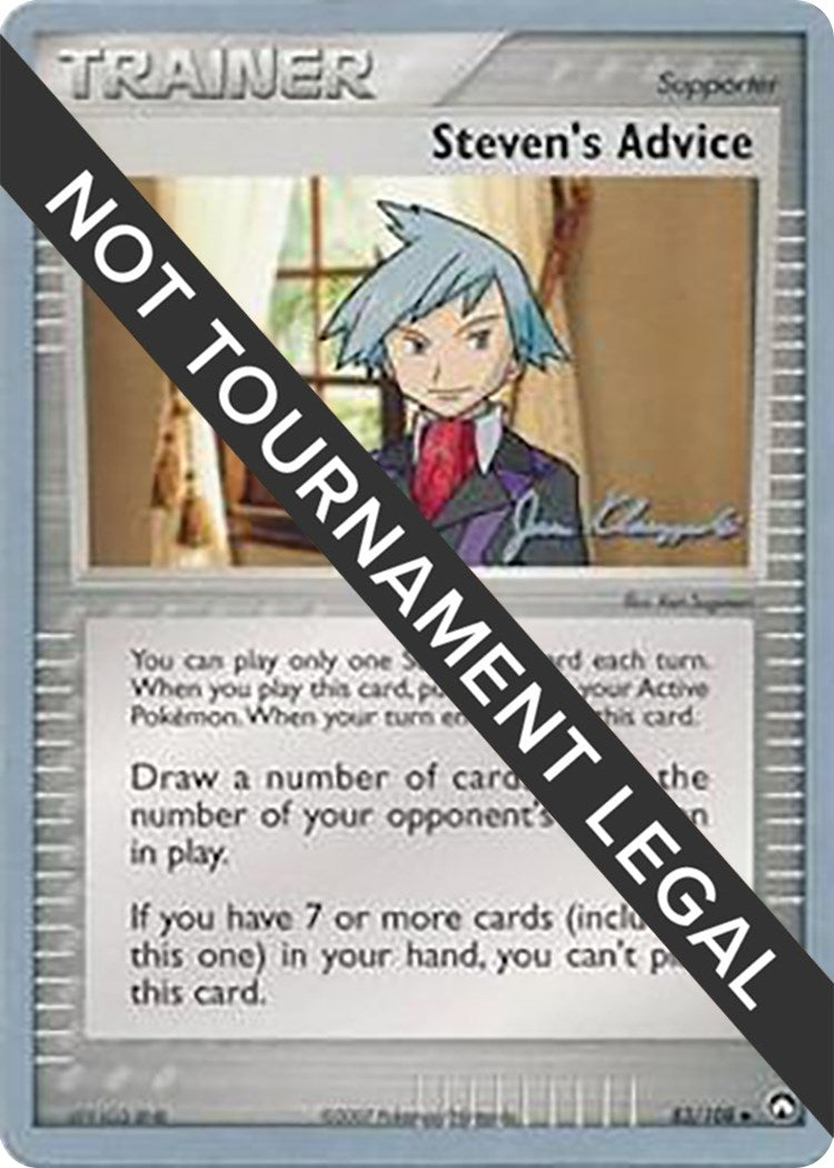 Image for Steven's Advice - 2008 (Jason Klaczynski) (83/108) (WCD) - Pokemon
