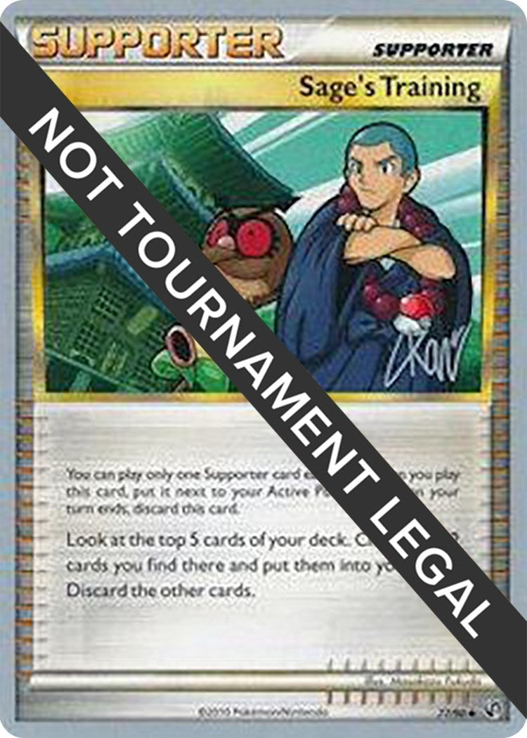Image for Sage's Training - 2011 (Christopher Kan) (77/90) (WCD) - Pokemon