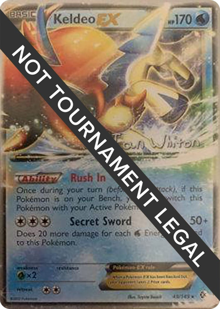 Image for Keldeo EX - 2013 (Ian Whiton) (49/149) (WCD) - Pokemon